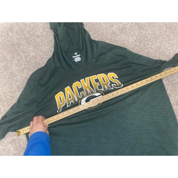 Green Bay Packers Mens 3XL Green Hoodie Pullover Active Wear Jacket NFL NFC - Picture 6 of 9